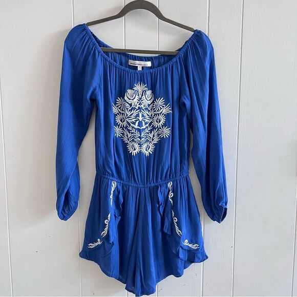 Lovers + Friends Carmella Embroidered Romper - Picture 3 of 16